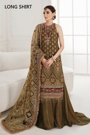 BAROQUE Chantelle Unstitched Embroidered Chiffon 3Pc Suit CH10-D06