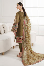 BAROQUE Chantelle Unstitched Embroidered Chiffon 3Pc Suit CH10-D06