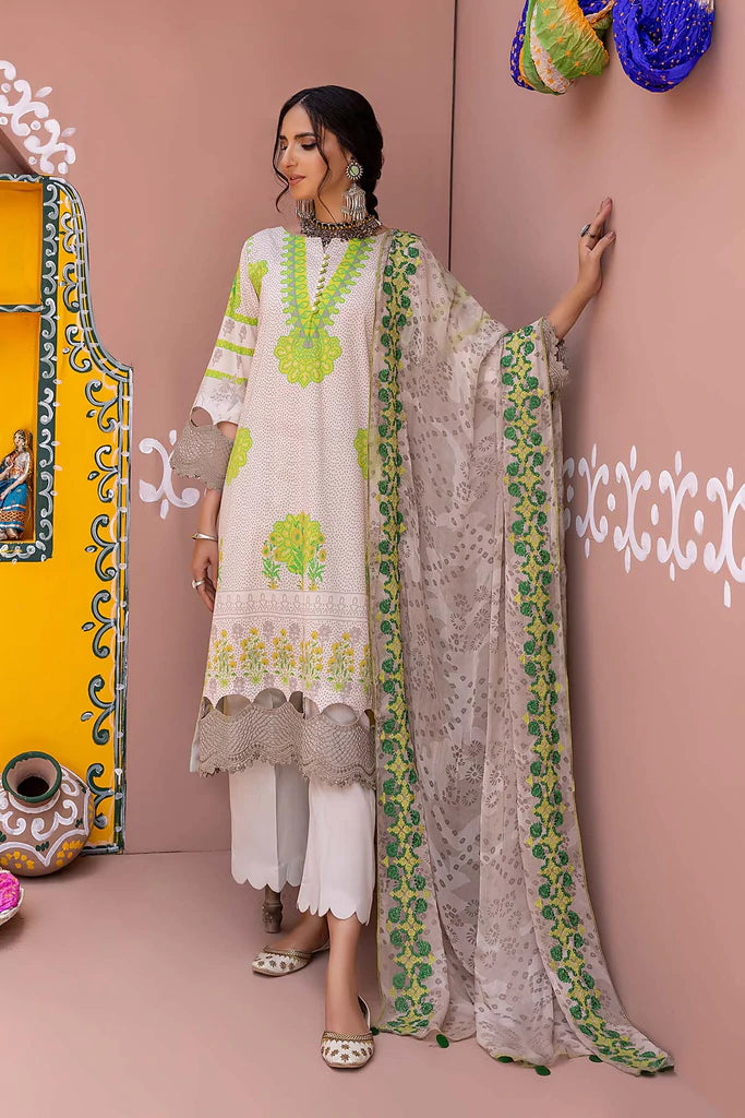 Charizma Chunri Unstitched Embroidered Lawn 3Pc Suit CHN22-10