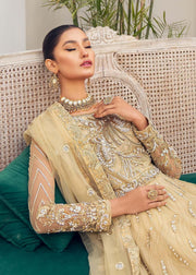 Akbar Aslam Libas e Khas Unstitched Formals 3pc Suit AALK-1396 CITRINE - FaisalFabrics.pk