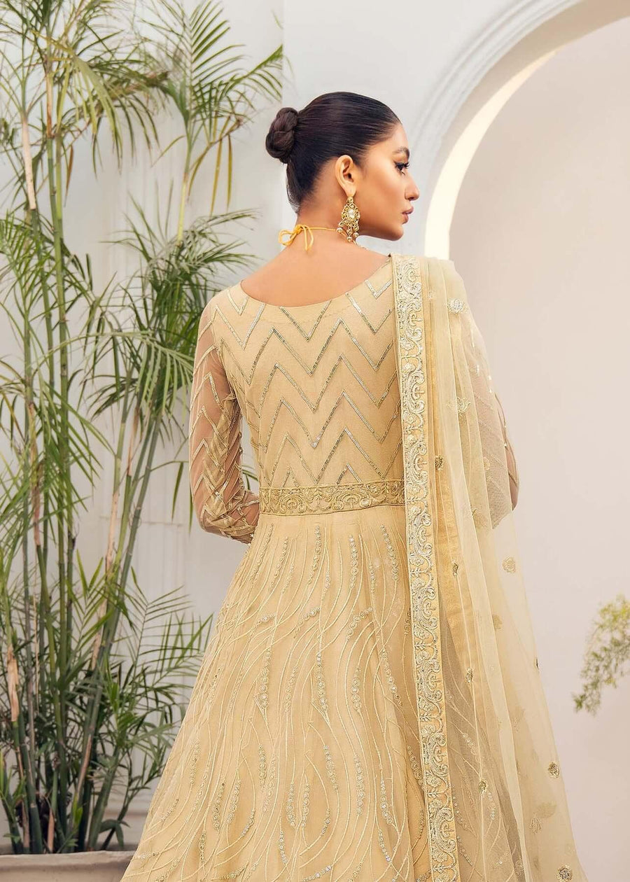 Akbar Aslam Libas e Khas Unstitched Formals 3pc Suit AALK-1396 CITRINE - FaisalFabrics.pk