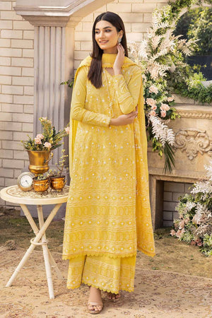 Gul Ahmed Festive Eid Embroidered Lawn Unstitched 3Pc Suit CK-32004