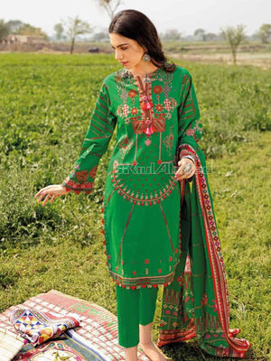 Gul Ahmed Essential Printed Lawn 3Pc Suit CL-12007B - FaisalFabrics.pk