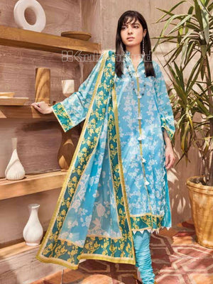 Gul Ahmed Essential Printed Lawn 3Pc Suit CL-1241A - FaisalFabrics.pk