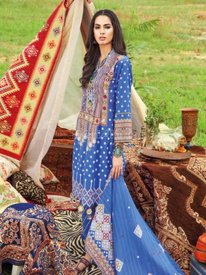 Gul Ahmed Essential Embroidered Lawn 3Pc Suit CL-1246A - FaisalFabrics.pk