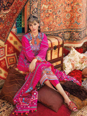Gul Ahmed Essential Embroidered Lawn 3Pc Suit CL-1247 - FaisalFabrics.pk
