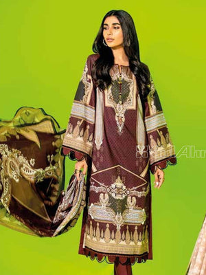 Gul Ahmed Essential Printed Lawn 3Pc Suit CL-12505A - FaisalFabrics.pk
