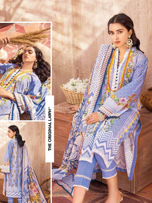 Gul Ahmed Essential Embroidered Lawn 3Pc Suit CL-1281A - FaisalFabrics.pk