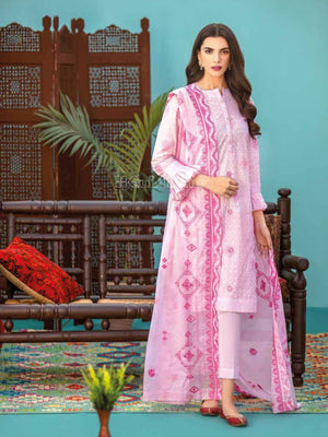 Gul Ahmed Essential Embroidered Lawn 3Pc Suit CL-1286 - FaisalFabrics.pk