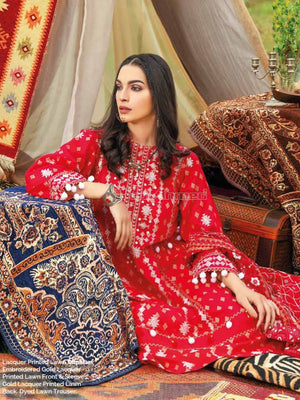 Gul Ahmed Essential Embroidered Lawn 3Pc Suit CL-1303 - FaisalFabrics.pk