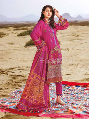 Gul Ahmed Essential Embroidered Lawn 3Pc Suit CL-1318 - FaisalFabrics.pk