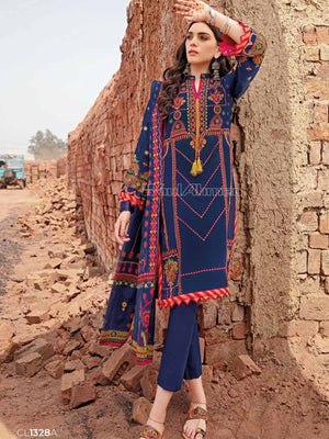 Gul Ahmed Essential Printed Lawn 3Pc Suit CL-1328A - FaisalFabrics.pk