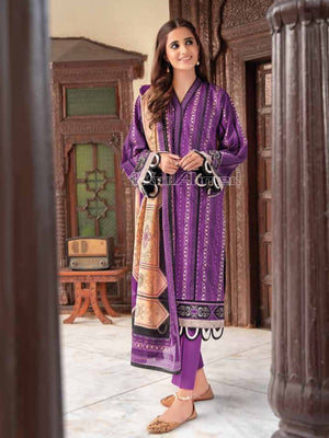 Gul Ahmed Essential Printed Lawn 3Pc Suit CL-22028A - FaisalFabrics.pk