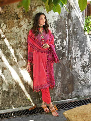 GulAhmed Chunri Printed Lawn Unstitched 3Pc Suit CL-22067 B