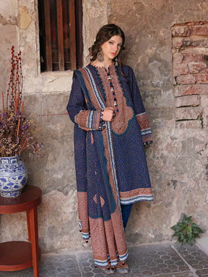 GulAhmed Chunri Printed Lawn Unstitched 3Pc Suit CL-22069 A