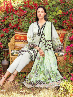 Gul Ahmed Essential Printed Lawn 3Pc Suit CL-22076A - FaisalFabrics.pk