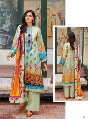 Gul Ahmed Essential Embroidered Lawn 3Pc Suit CL-22083 - FaisalFabrics.pk