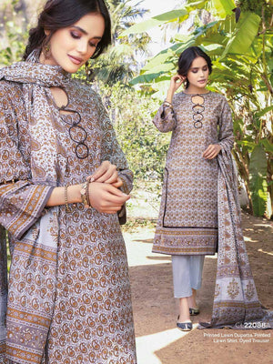 Gul Ahmed Essential Printed Lawn 3Pc Suit CL-22088A - FaisalFabrics.pk