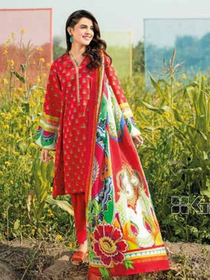 Gul Ahmed Essential Printed Lawn 3Pc Suit CL-22090A - FaisalFabrics.pk