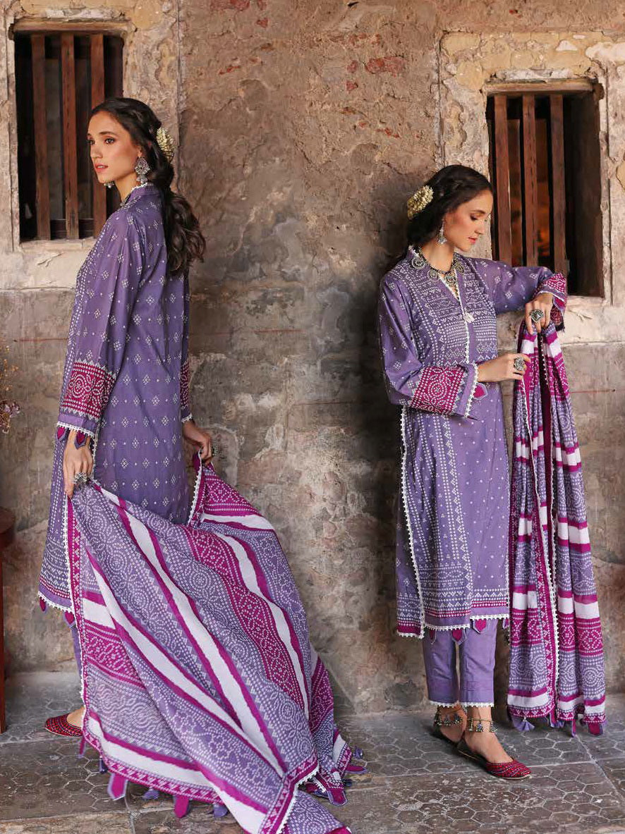 GulAhmed Chunri Printed Lawn Unstitched 3Pc Suit CL-22091 A