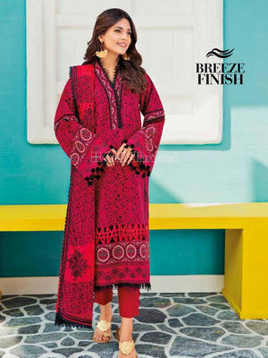 Gul Ahmed Essential Embroidered Lawn 3Pc Suit CL-22154A - FaisalFabrics.pk