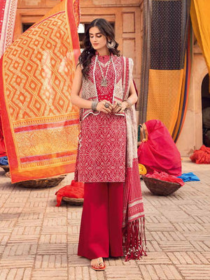 GulAhmed Chunri Printed Lawn Unstitched 3Pc Suit CL-22212 A