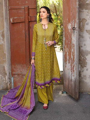GulAhmed Chunri Printed Lawn Unstitched 3Pc Suit CL-32039 B
