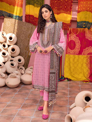GulAhmed Chunri Printed Lawn Unstitched 3Pc Suit CL-32054 A