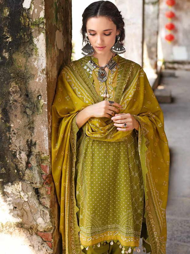 GulAhmed Chunri Printed Lawn Unstitched 3Pc Suit CL-32092 A