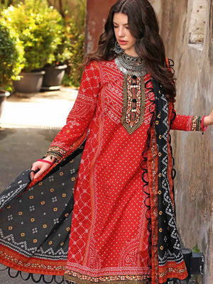 GulAhmed Chunri Printed Lawn Unstitched 3Pc Suit CL-32092 B