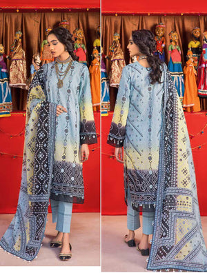 GulAhmed Chunri Printed Lawn Unstitched 3Pc Suit CL-32097 A