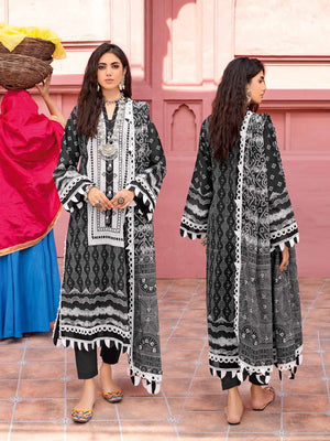 GulAhmed Chunri Printed Lawn Unstitched 3Pc Suit CL-32098 B