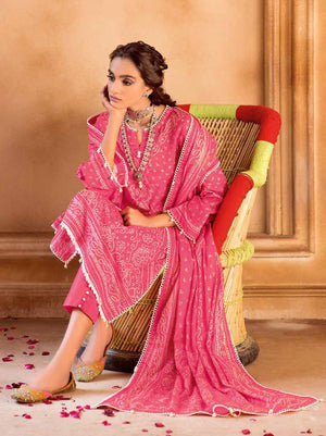 GulAhmed Chunri Printed Lawn Unstitched 3Pc Suit CL-32100 A