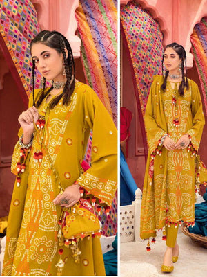 GulAhmed Chunri Printed Lawn Unstitched 3Pc Suit CL-32101 A
