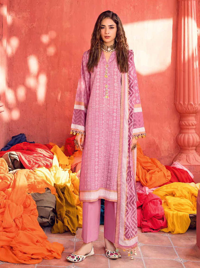 GulAhmed Chunri Printed Lawn Unstitched 3Pc Suit CL-32103 B