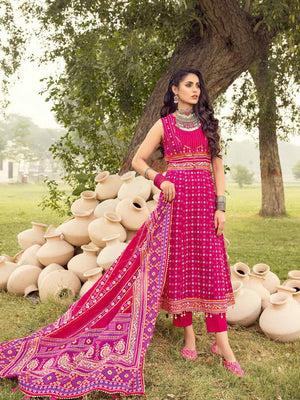 GulAhmed Chunri Printed Lawn Unstitched 3Pc Suit CL-32140 A