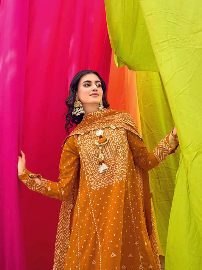 GulAhmed Chunri Printed Lawn Unstitched 3Pc Suit CL-32163 A