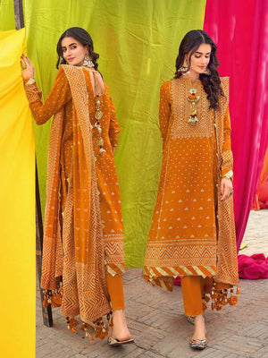 GulAhmed Chunri Printed Lawn Unstitched 3Pc Suit CL-32163 A
