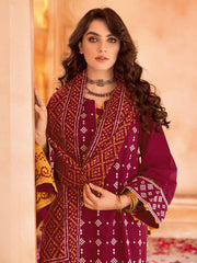 GulAhmed Chunri Embroidered Lawn Unstitched 3Pc Suit CL-32166