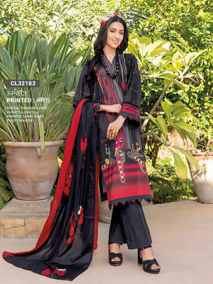 GulAhmed Summer Essential Lawn Unstitched Printed 3Pc Suit CL-32183
