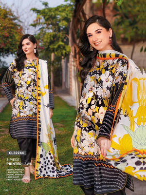 GulAhmed Summer Essential Lawn Unstitched Printed 3Pc Suit CL-32244