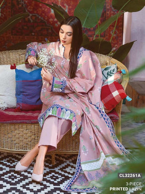 GulAhmed Summer Essential Lawn Unstitched Printed 3Pc Suit CL-32261A