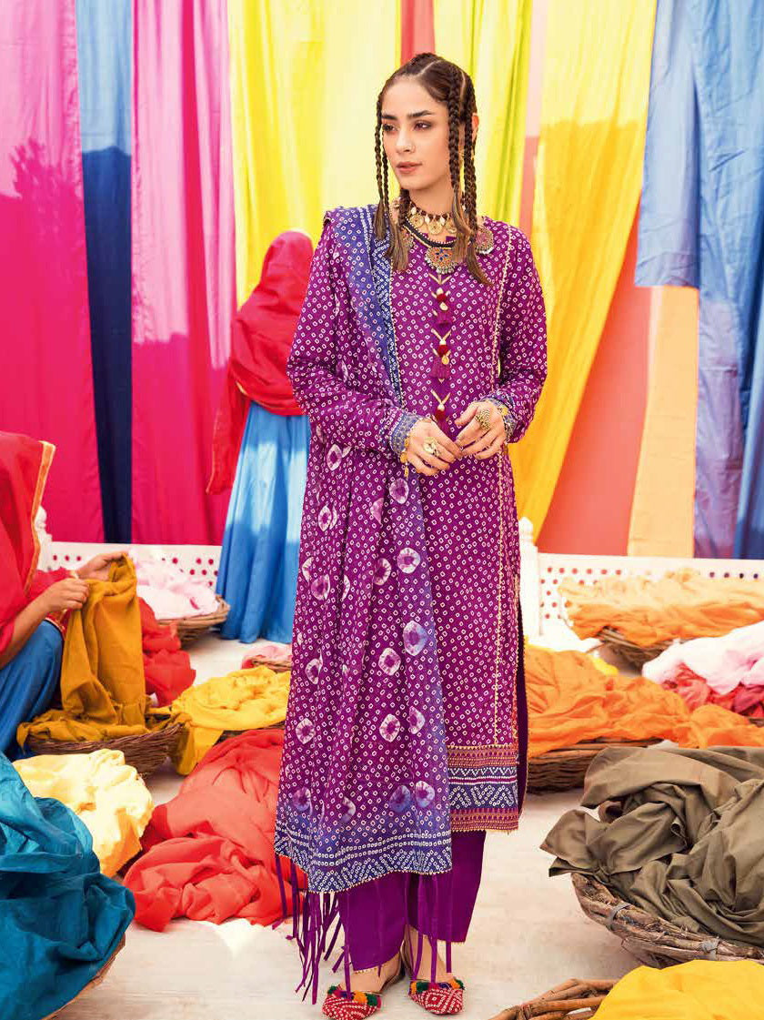 GulAhmed Chunri Printed Lawn Unstitched 3Pc Suit CL-32283 A