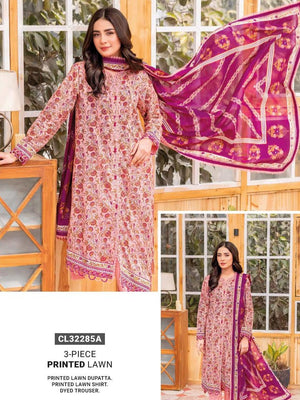 GulAhmed Summer Essential Lawn Unstitched Printed 3Pc Suit CL-32285A