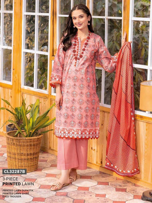 GulAhmed Summer Essential Lawn Unstitched Printed 3Pc Suit CL-32287B