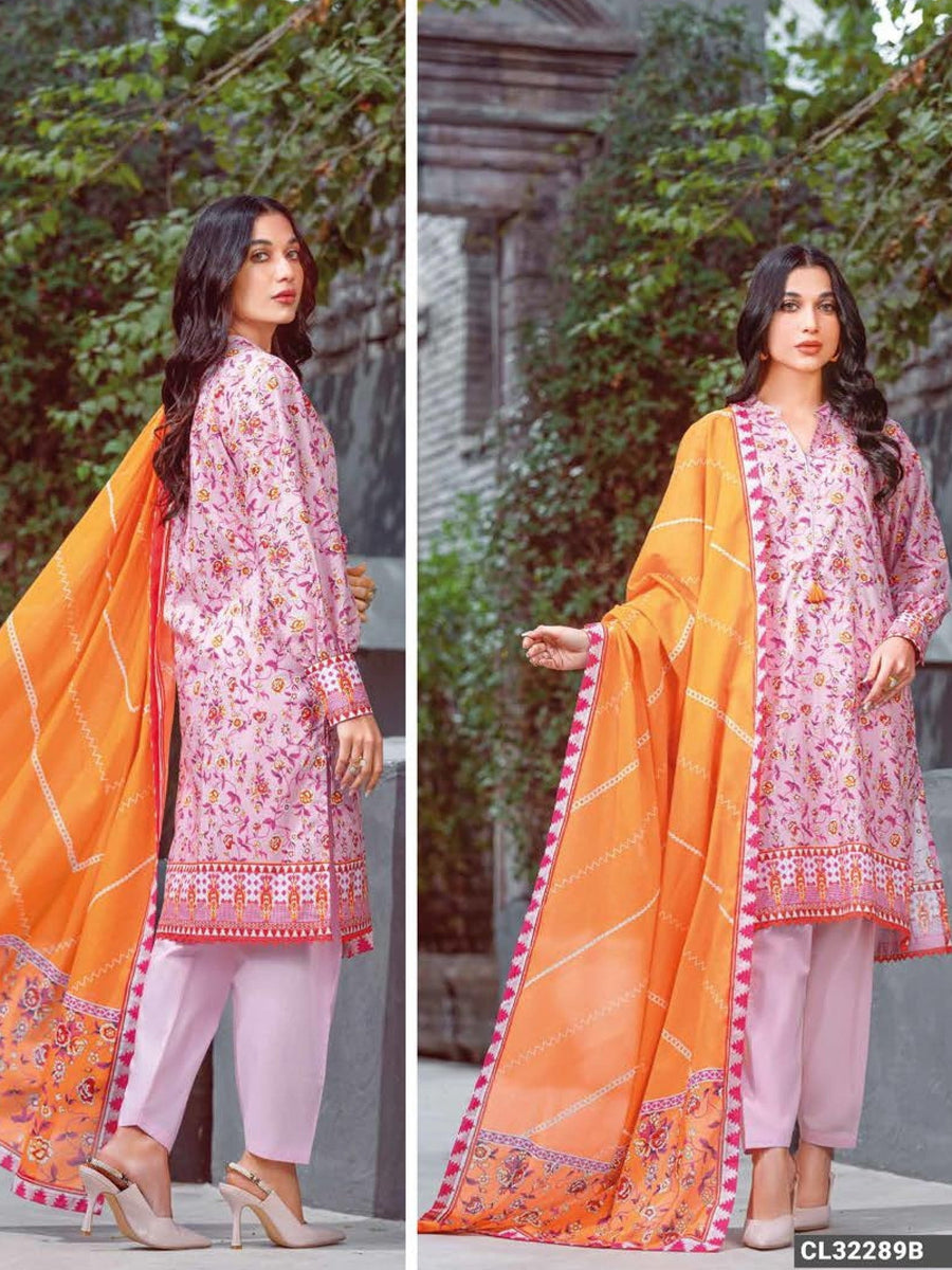 GulAhmed Summer Essential Lawn Unstitched Printed 3Pc Suit CL-32289B