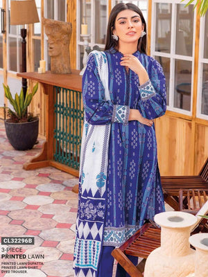 GulAhmed Summer Essential Lawn Unstitched Printed 3Pc Suit CL-32296B