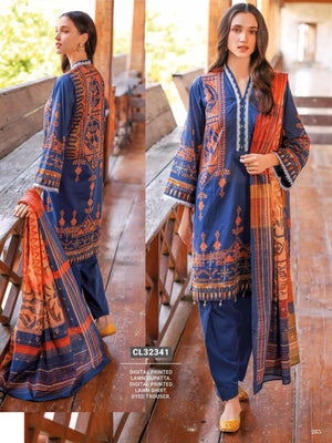 GulAhmed Summer Essential Lawn Unstitched Printed 3Pc Suit CL-32341