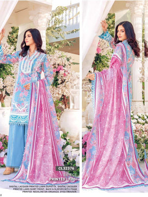 GulAhmed Summer Essential Lawn Unstitched Printed 3Pc Suit CL-32376