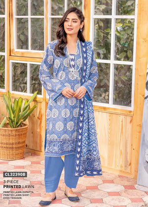 GulAhmed Summer Essential Lawn Unstitched Printed 3Pc Suit CL-32390B